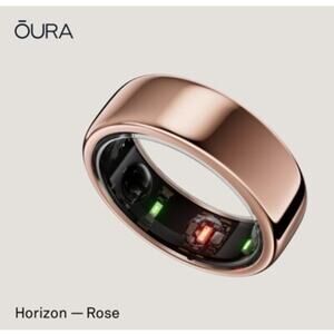 Oura Ring Gen3 Horizon Rose Gold Smart Ring Size 8 Health Sleep Tracker NEW/NIB!